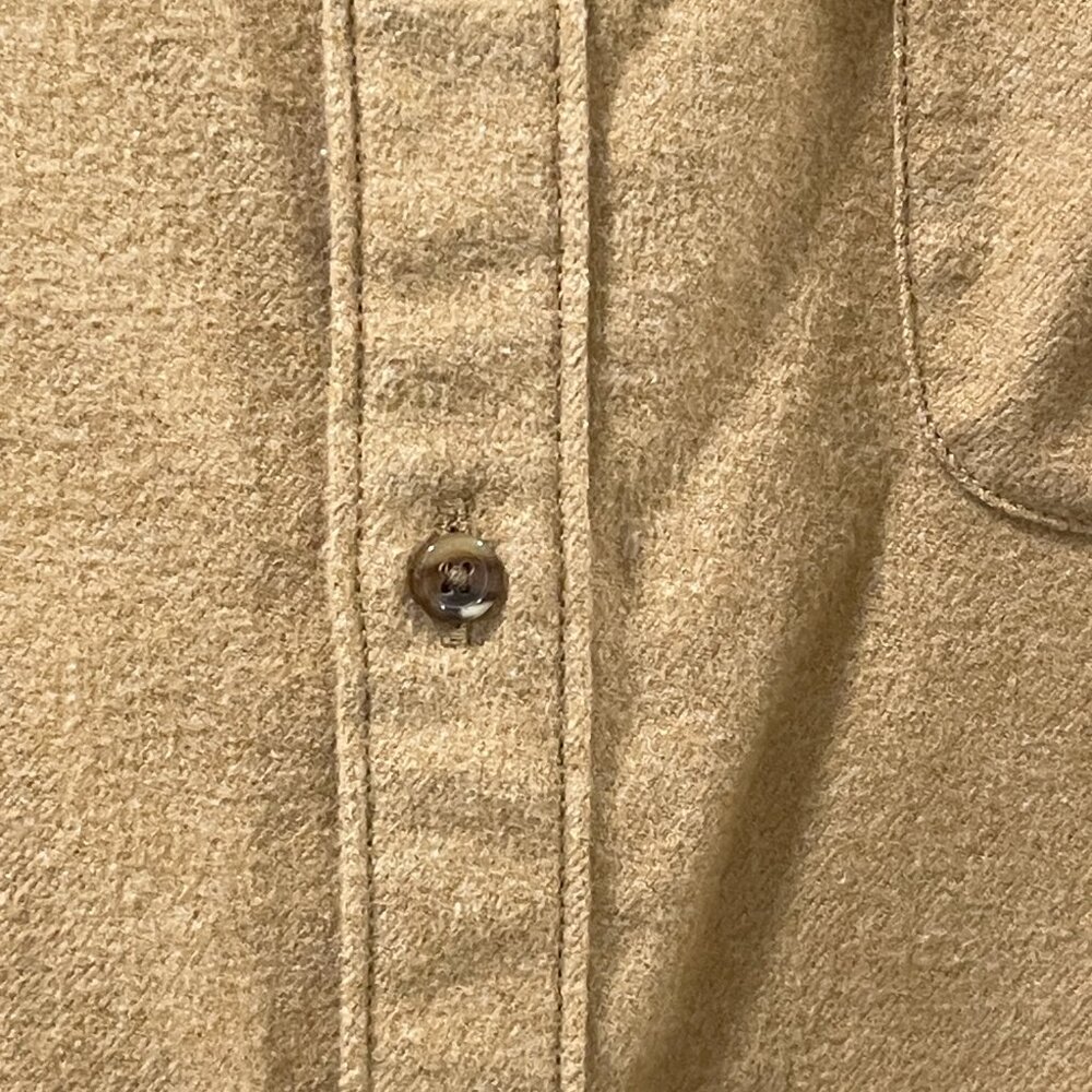 J.CREW Classic Midweight Flannel Long Sleeve Button Down Shirt, Honey Tan - XL - Picture 5 of 10